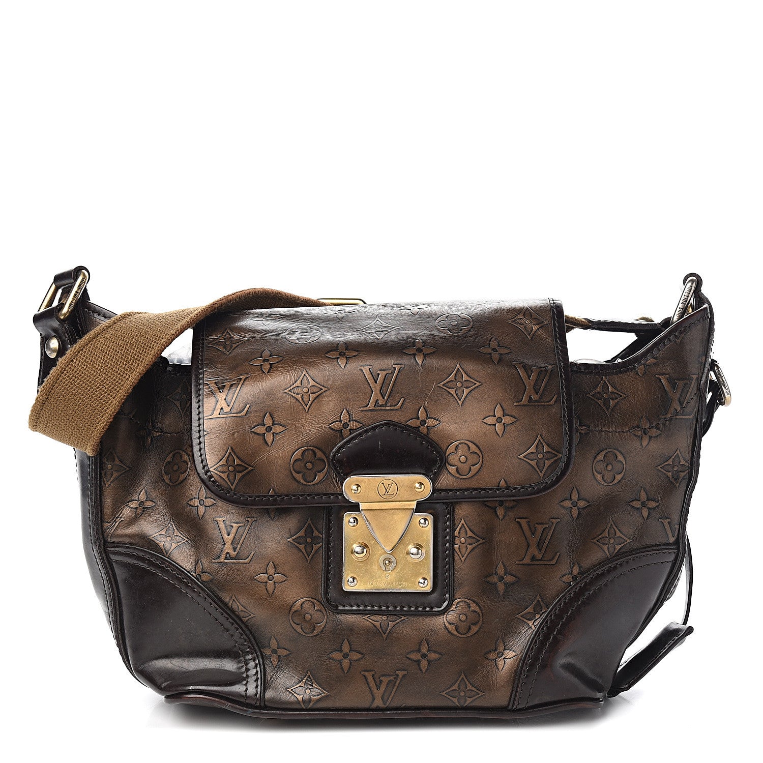 Louis Vuitton Monogram Embossed Sergent PM Bronze 1 of 9