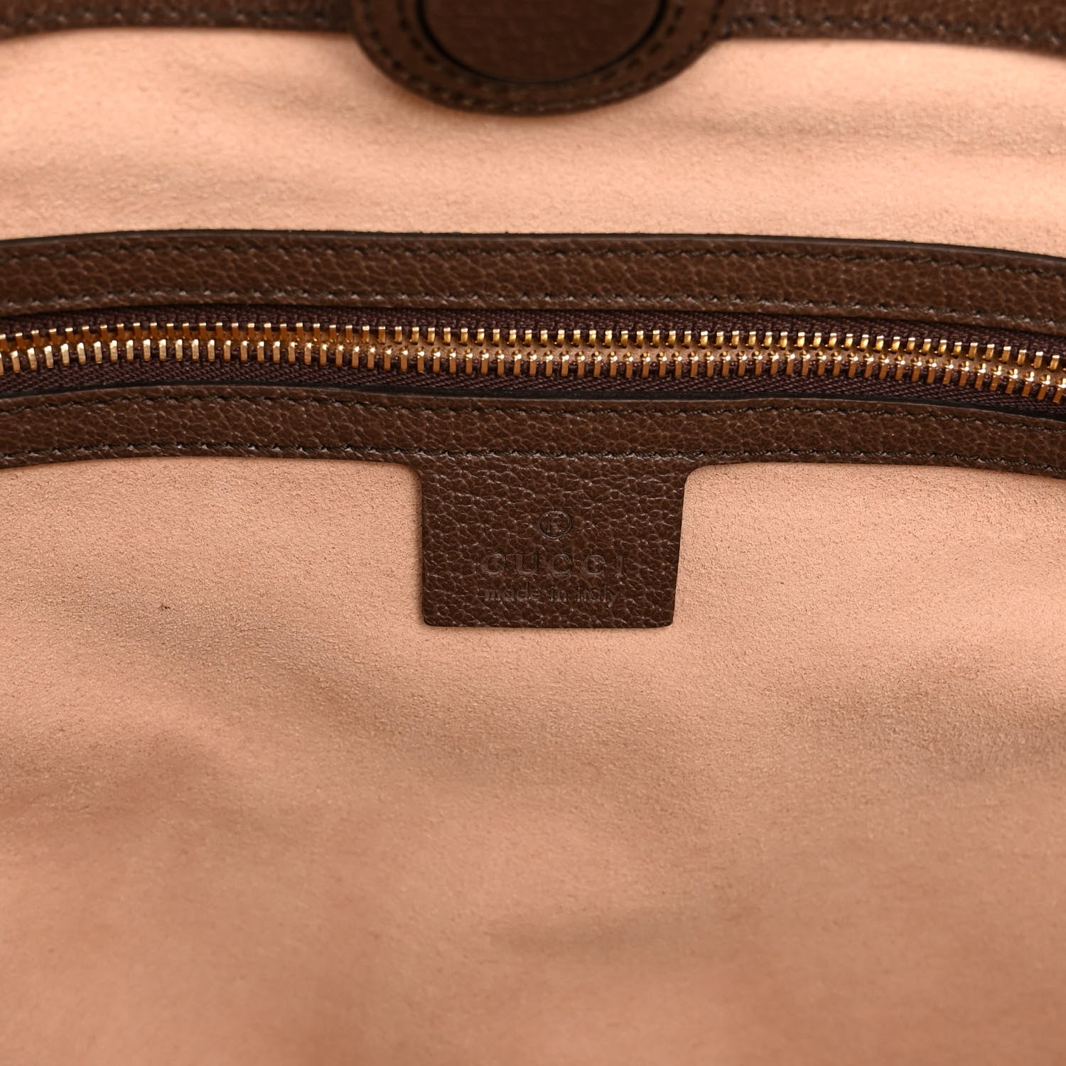 Gucci GG Supreme Monogram Medium Ophidia Shopping Tote Brown 6 of 9