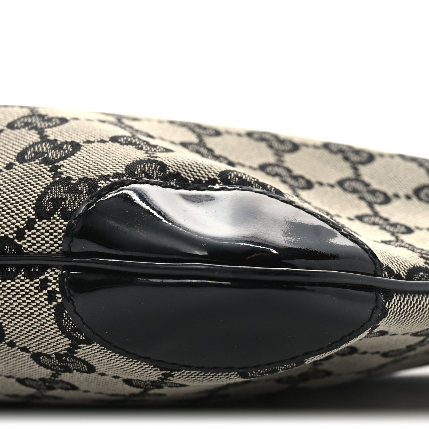 Monogram Patent Small Hobo  Black