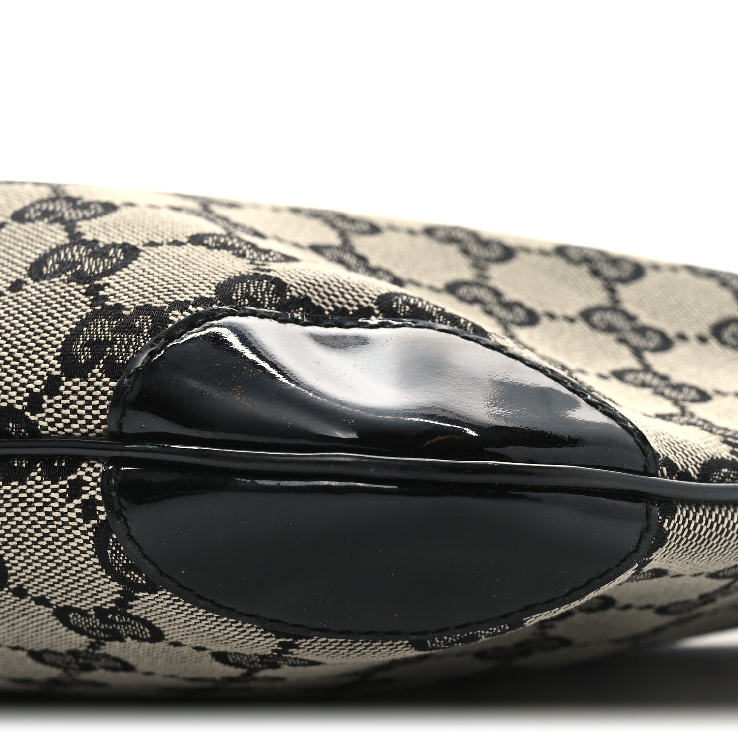 Gucci Monogram Patent Small Hobo  Black 10 of 10