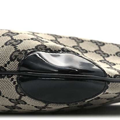 Gucci Monogram Patent Small Hobo  Black 10 of 10