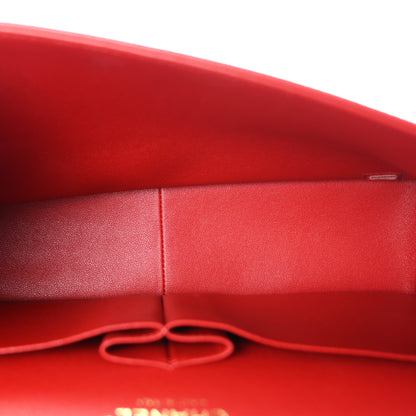 Chanel Caviar Quilted Jumbo Double Flap Red 5 of 10
