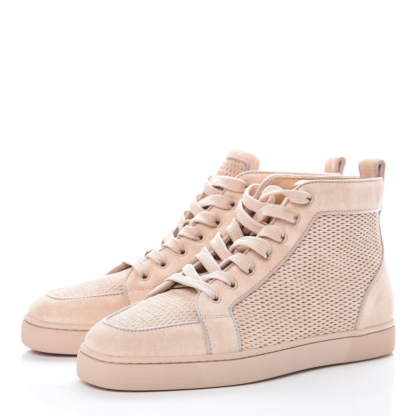 Veau Velours Mens AC Louis Flat Sneakers 41 Galet