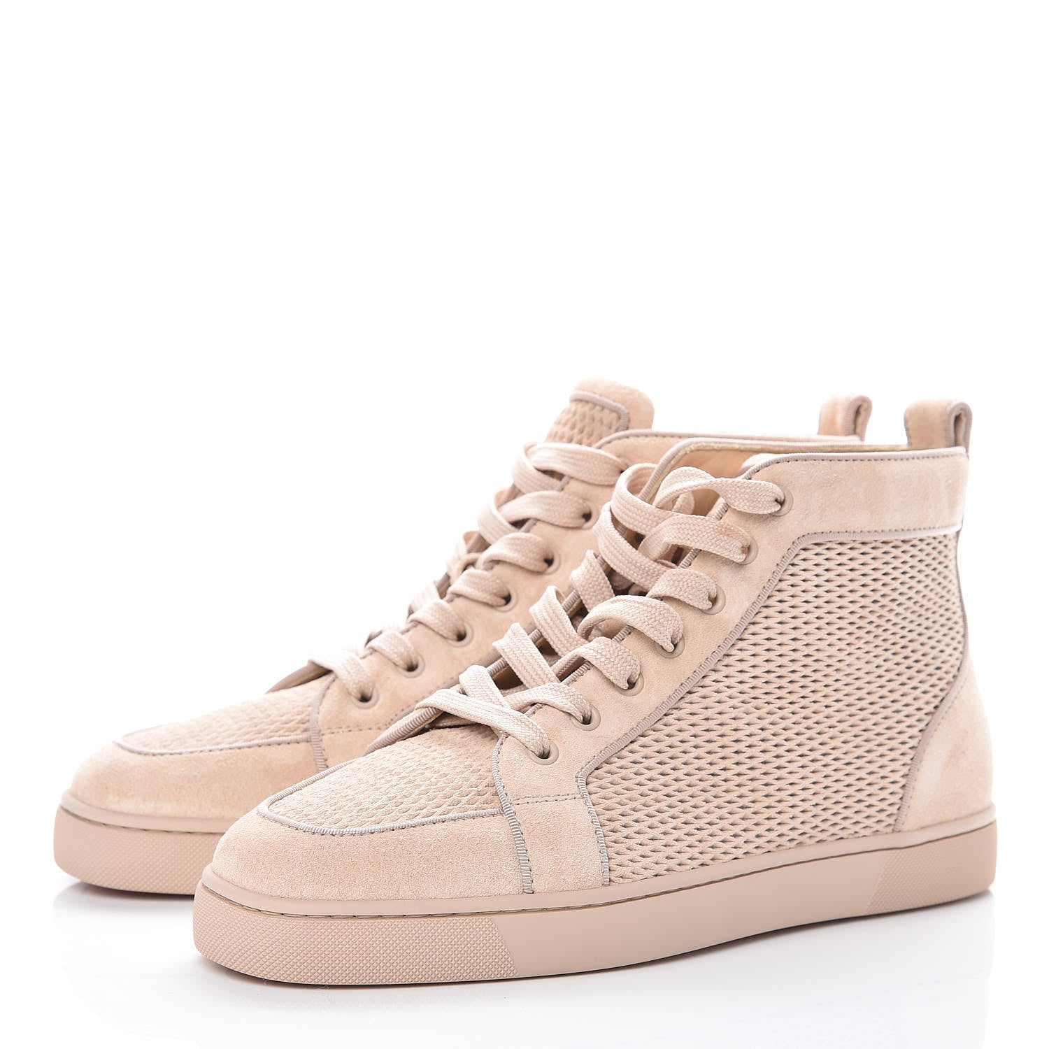 Christian Louboutin Veau Velours Mens AC Louis Flat Sneakers 41 Galet 3 of 9