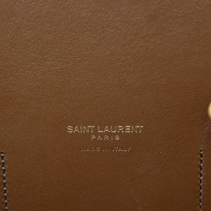 Saint Laurent Suede Calfskin Small Sac De Jour Military Brown 6 of 11