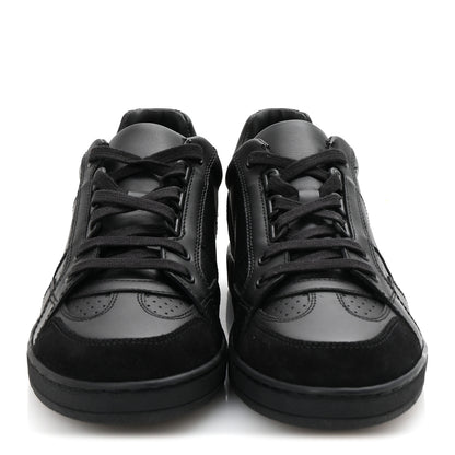 Christian Dior Calfskin Suede Logo Sneakers 36.5 Black 3 of 9