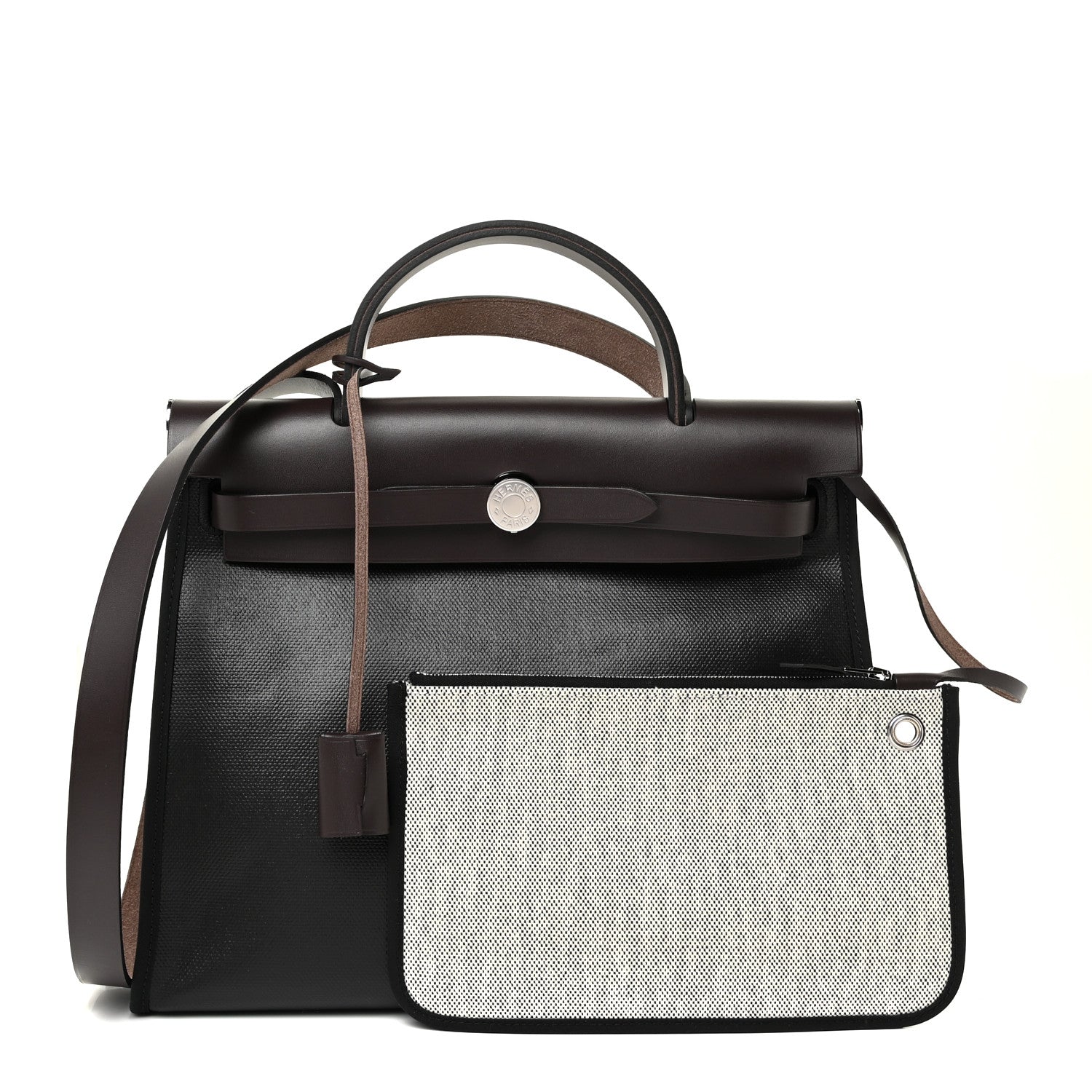 Hermes Toile H Berline Vache Hunter Herbag Zip PM 31 Black Ebene 1 of 12