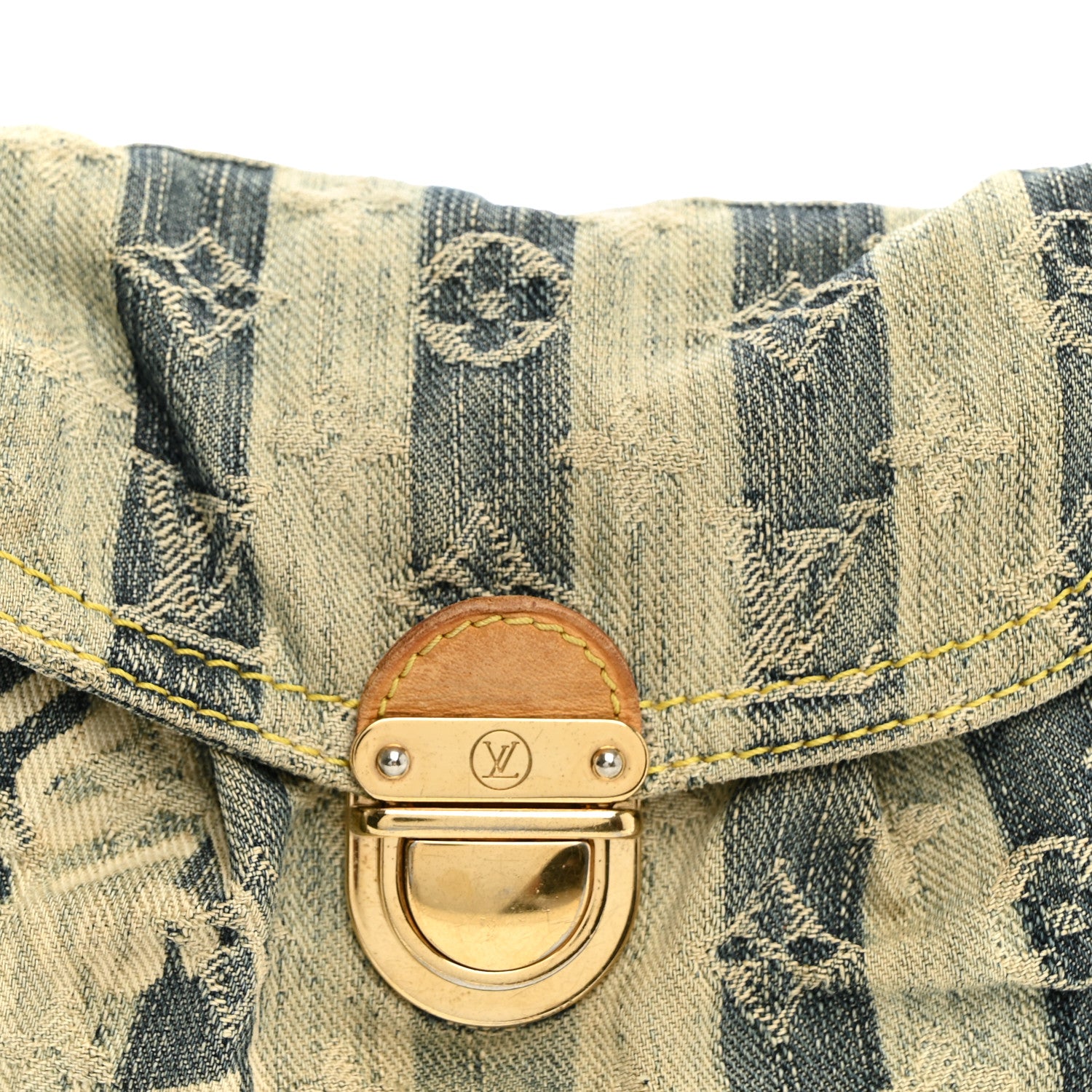 Louis Vuitton Denim Raye Mini Pleaty 7 of 9