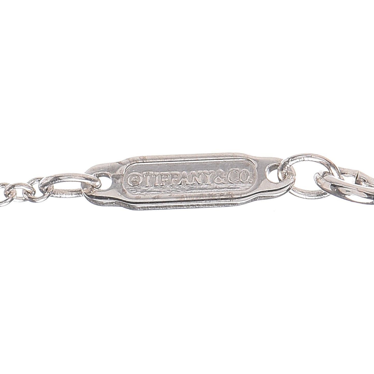 Sterling Silver Large T Smile Pendant Necklace