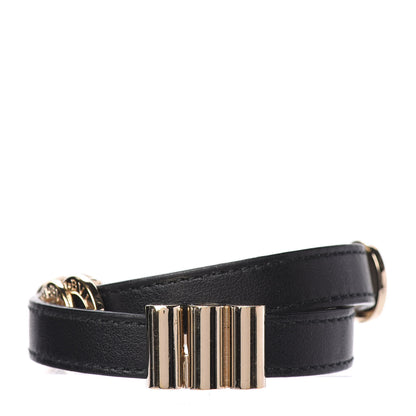 Bulgari Calfskin Double Coiled Bracelet Black 3 of 6
