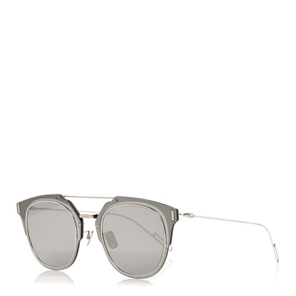 Christian Dior Composit 1.0 Round Sunglasses Silver 1 of 7