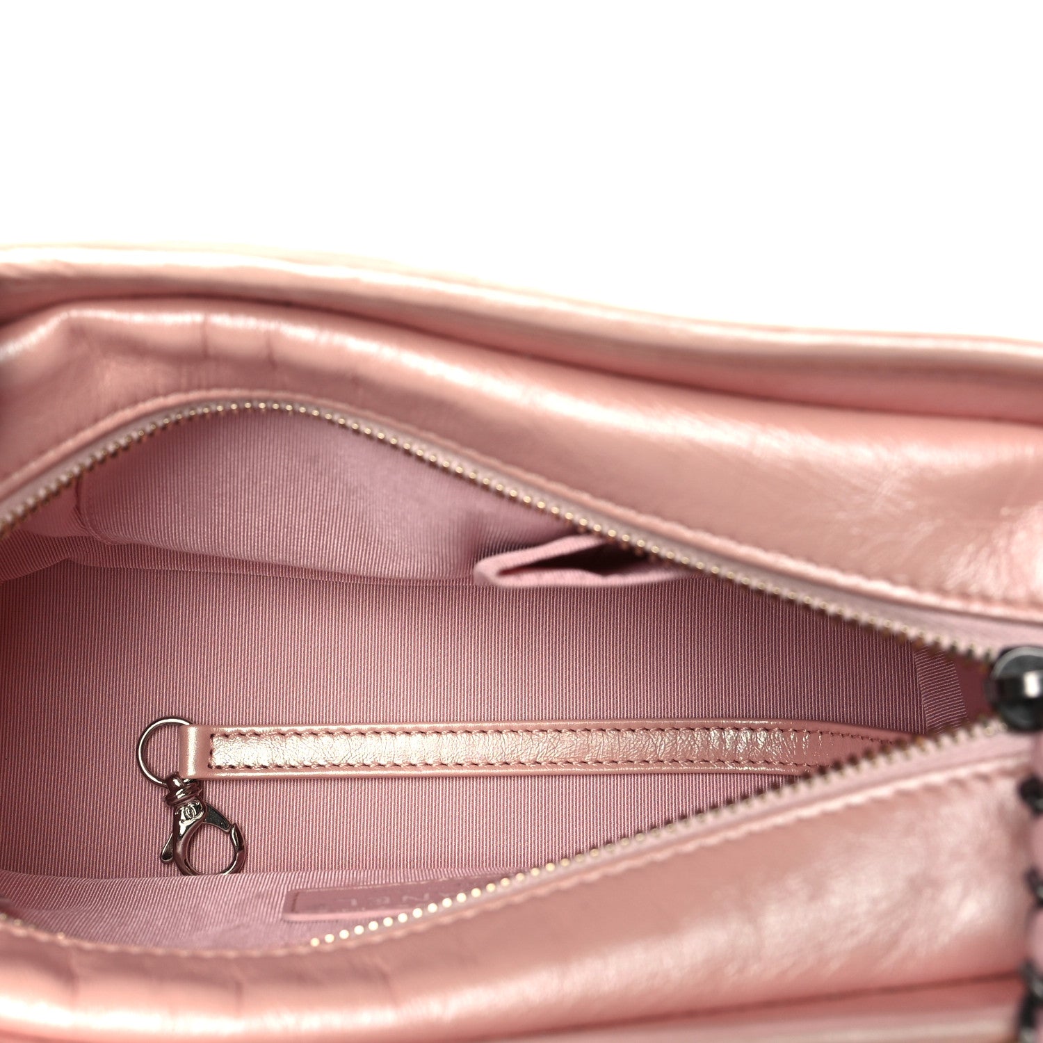 Chanel Iridescent Aged Calfskin Quilted Small Gabrielle Hobo Rose 5 of 11
