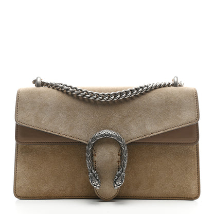 Gucci Suede Small Dionysus Shoulder Bag Taupe 1 of 9
