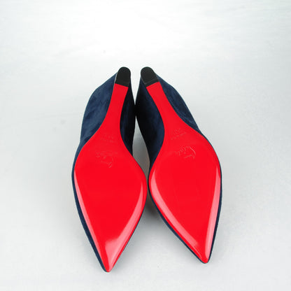 Christian Louboutin Veau Velours Pipina 55 Wedges 36.5 Night 5 of 7
