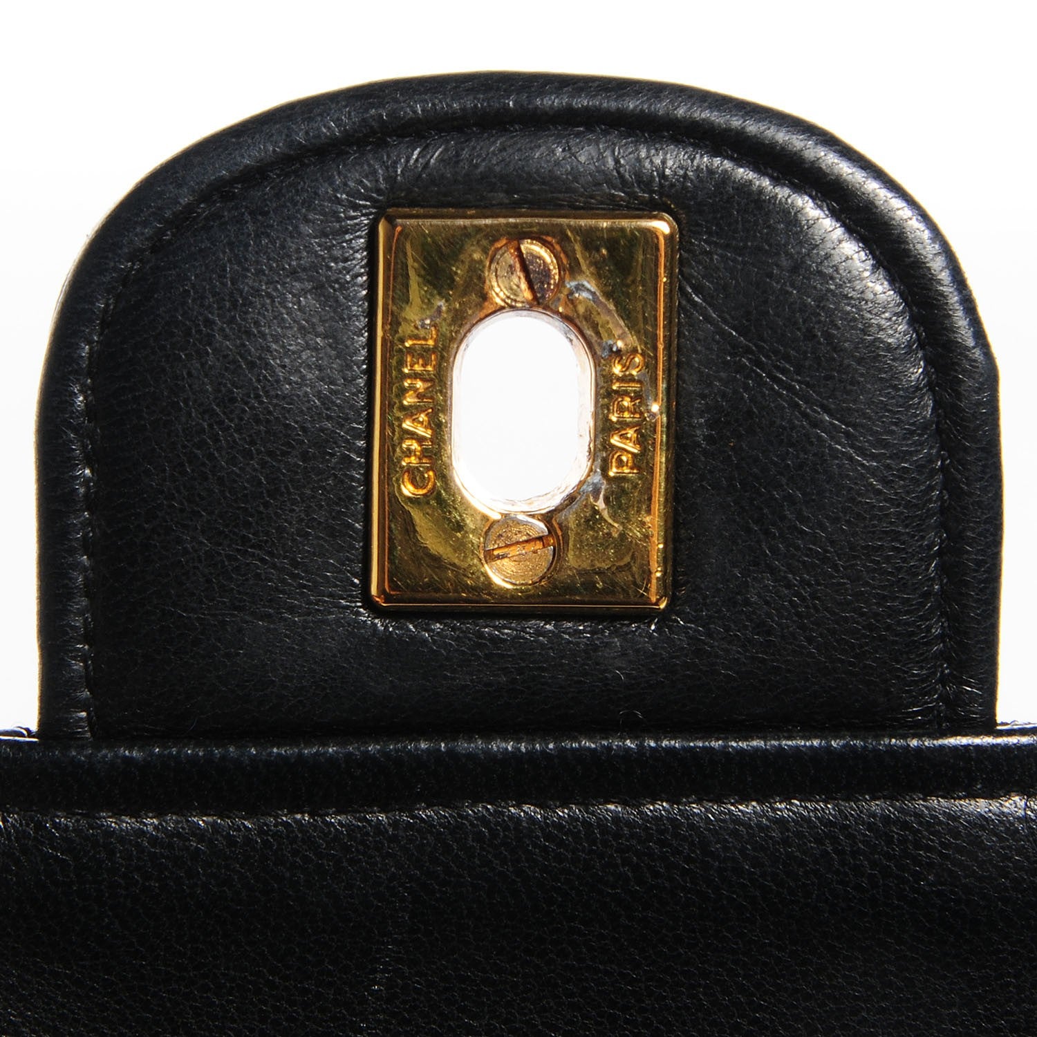 Chanel Lambskin Medium Mademoiselle Chain Double Flap Black 5 of 10