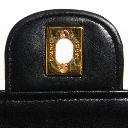 Chanel Lambskin Medium Mademoiselle Chain Double Flap Black 5 of 10