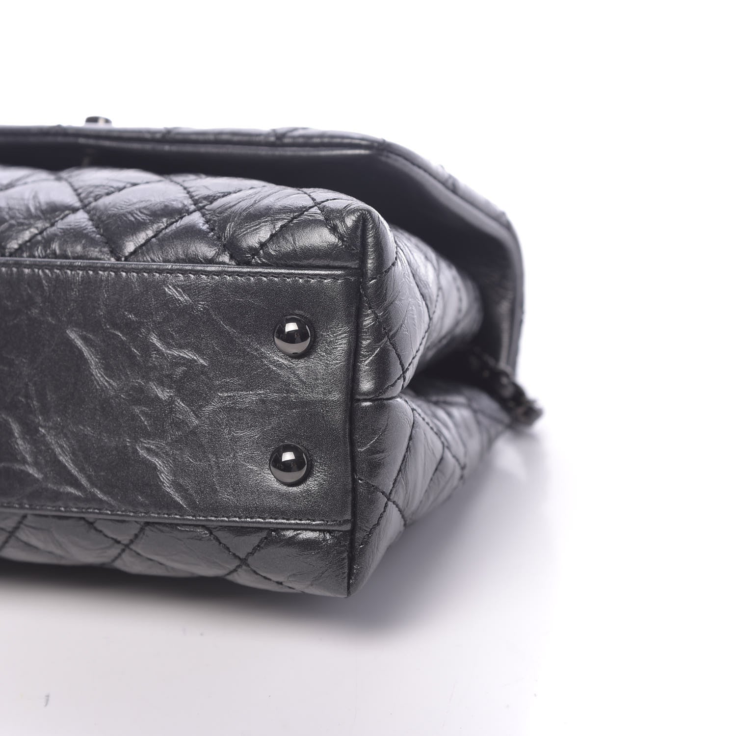 Chanel Aged Calfskin Quilted Mini Coco Handle Flap So Black 9 of 11