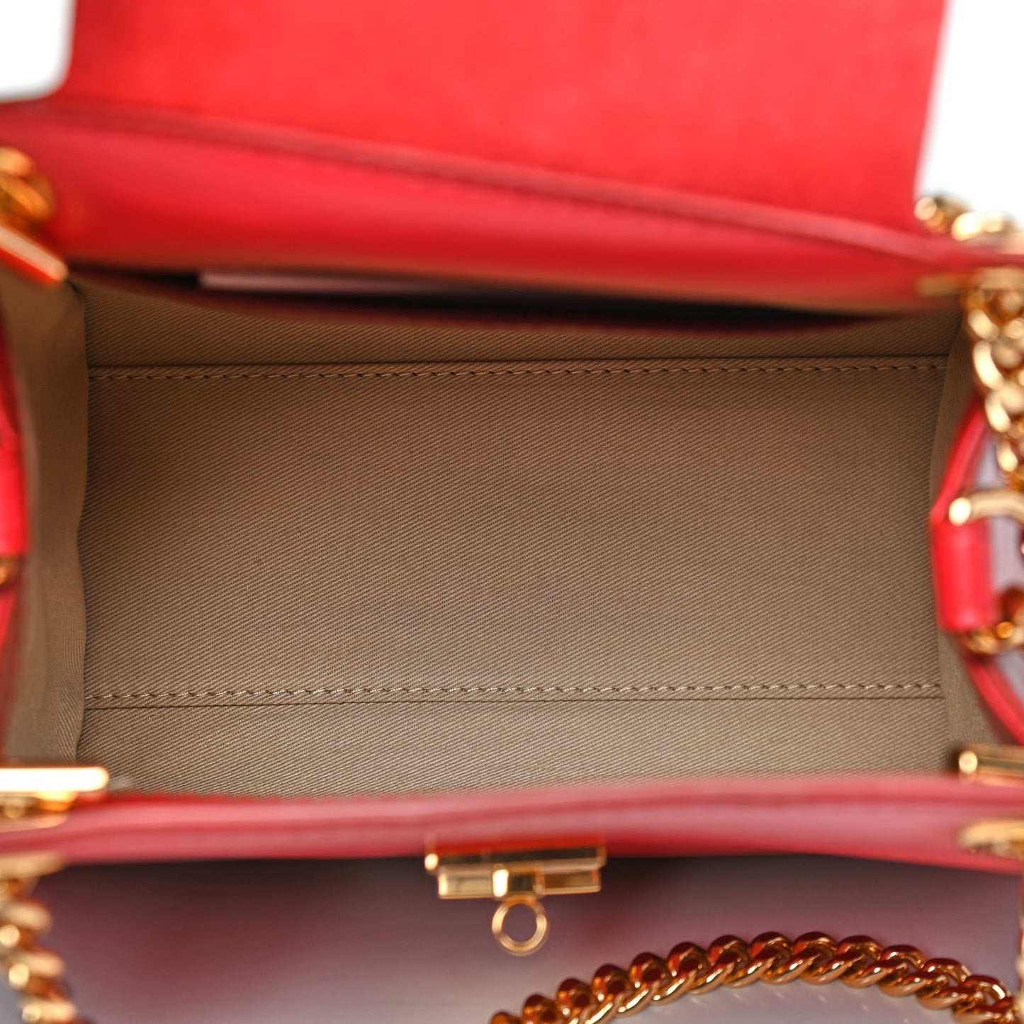 Shiny Calfskin Mini Annie Shoulder Bag Dreamy Red