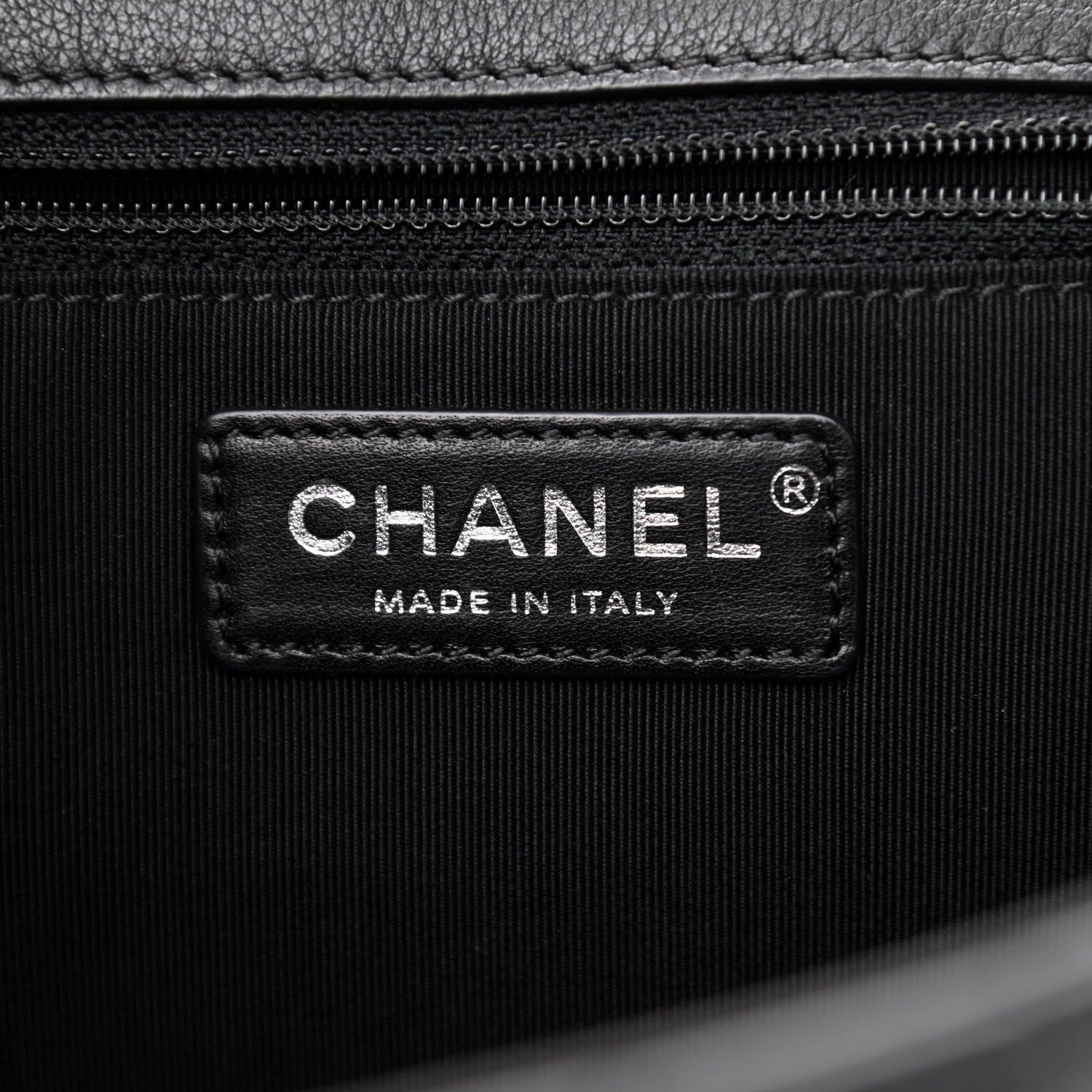 Chanel Calfskin Quilted Medium Frame in Chain Flap Black 5 of 10