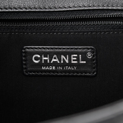 Chanel Calfskin Quilted Medium Frame in Chain Flap Black 5 of 10