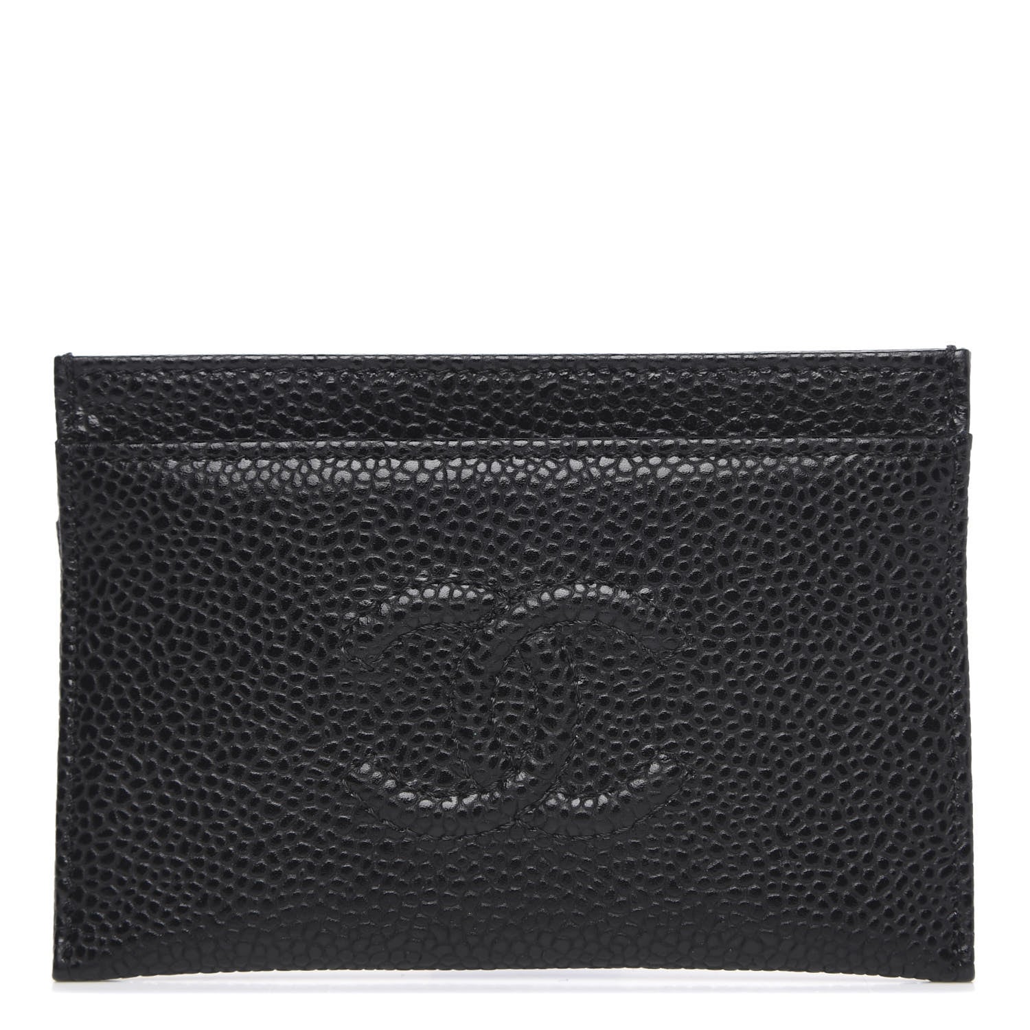 Chanel Caviar Timeless CC Card Holder Black 1 of 9