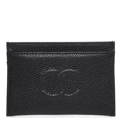 Chanel Caviar Timeless CC Card Holder Black 1 of 9