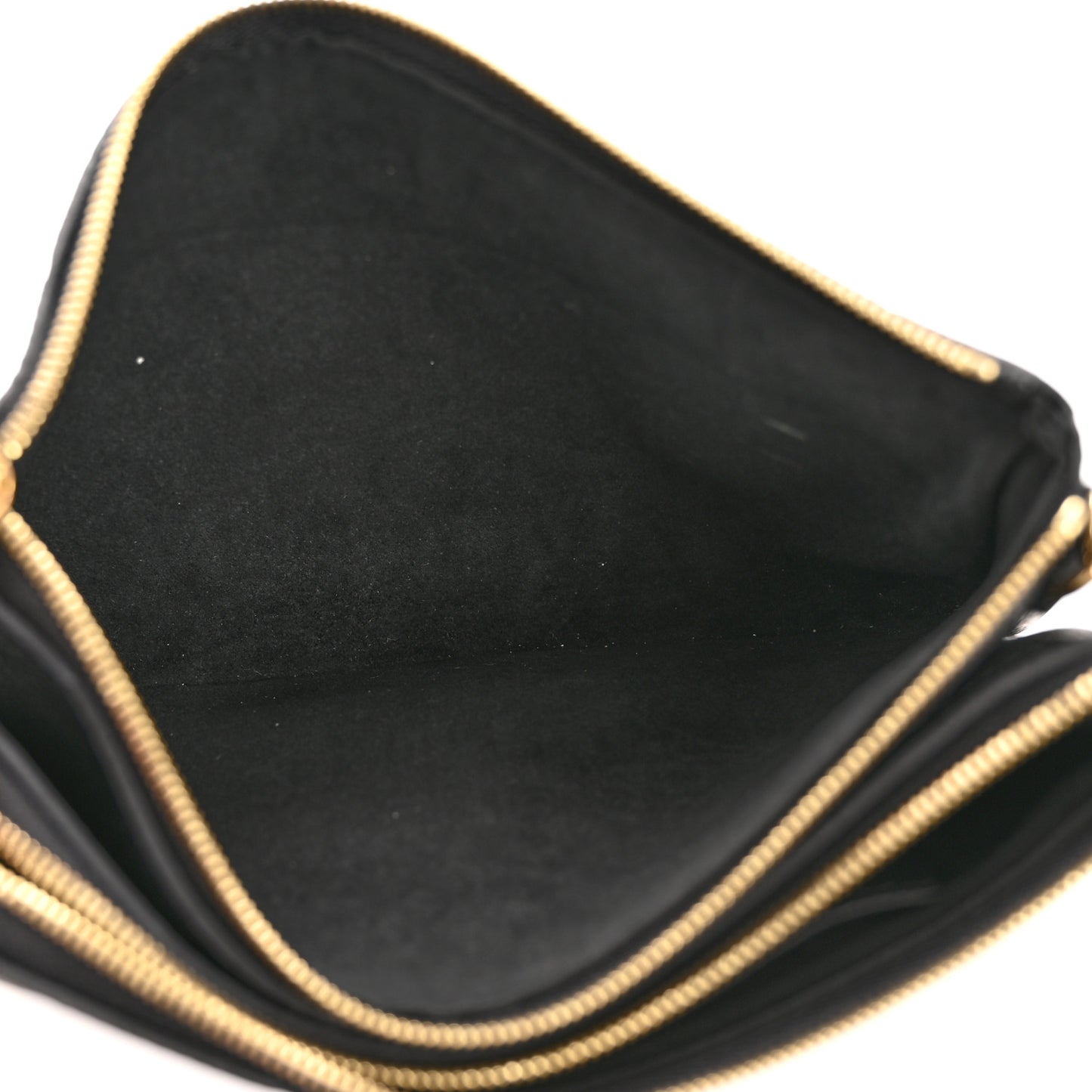Empreinte Double Zip Pochette Black