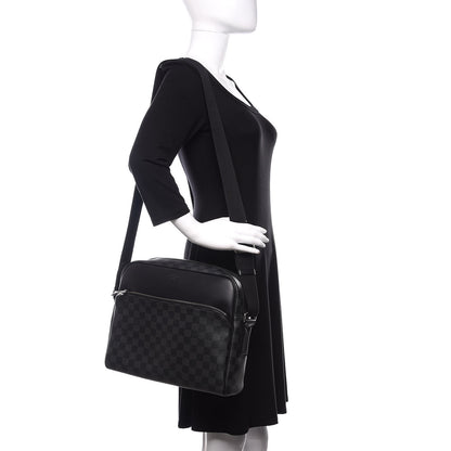 Louis Vuitton Damier Graphite Dayton Reporter MM 2 of 9