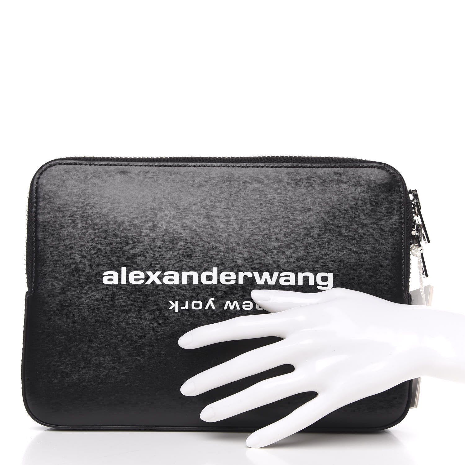 Alexander Wang Grained Calfskin Scout Clutch Black 2 of 10