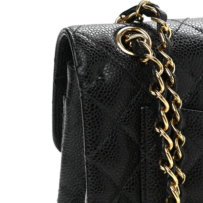 Chanel Caviar Quilted Small Double Flap Black 13 of 14