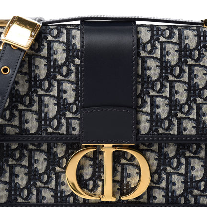 Christian Dior Oblique 30 Montaigne Flap Bag Blue 10 of 11