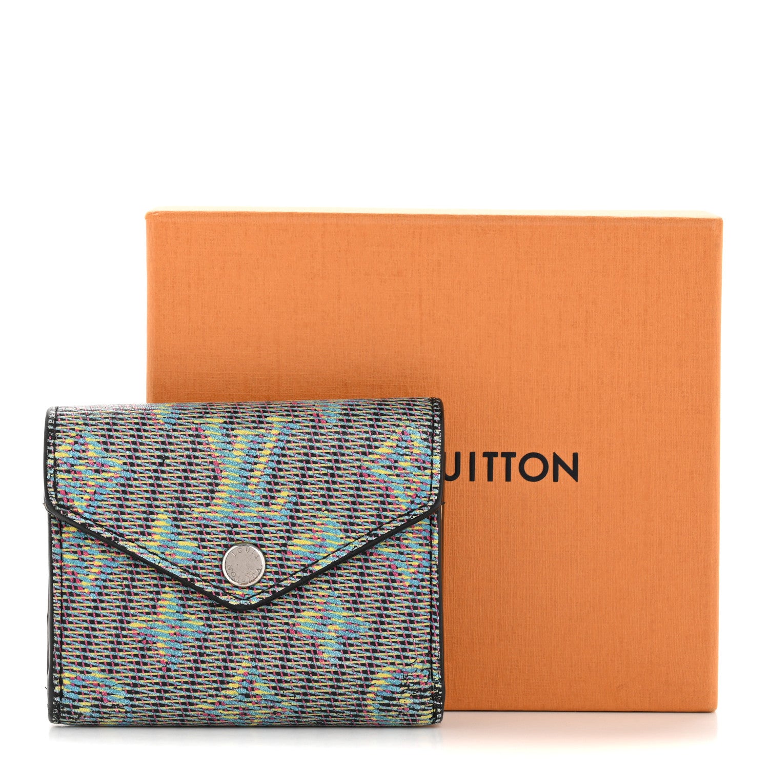 Louis Vuitton Monogram LV Pop Zoe Wallet Blue 11 of 11