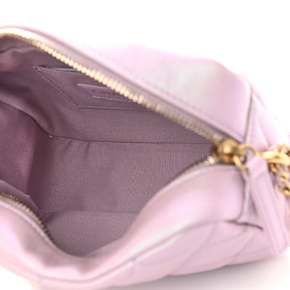 Chanel Iridescent Caviar Quilted Mini My Perfect Camera Case Pink 5 of 9