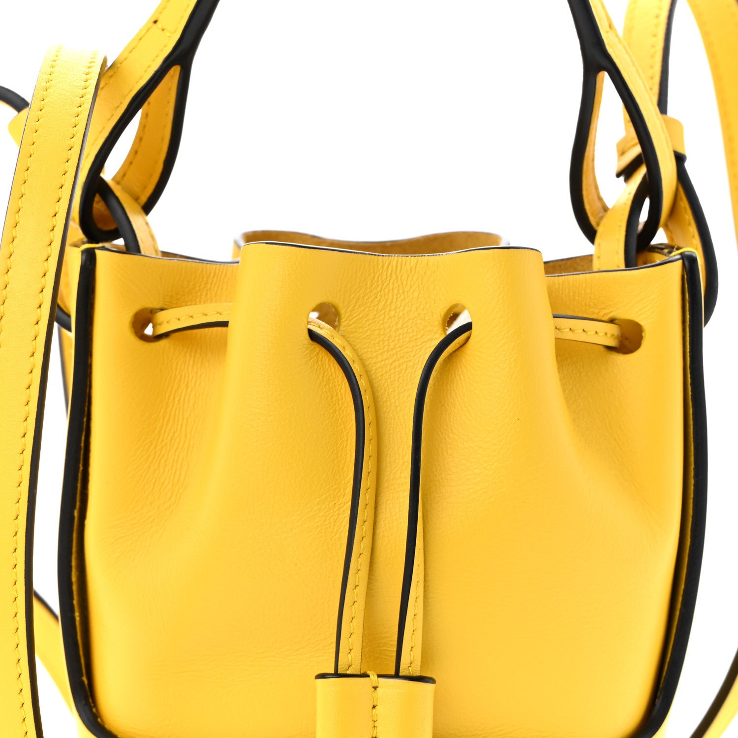 Loewe Calfskin Mini Balloon Bucket Bag Yellow 8 of 10