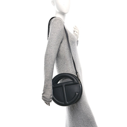 Telfar Vegan Leather Round Circle Bag Black 3 of 10