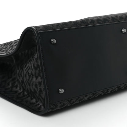 Telfar Monogram Jacquard Large Shopping Bag Black 7 of 8