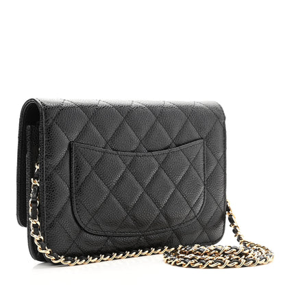 Chanel Caviar Quilted Wallet On Chain WOC Black 3 of 12