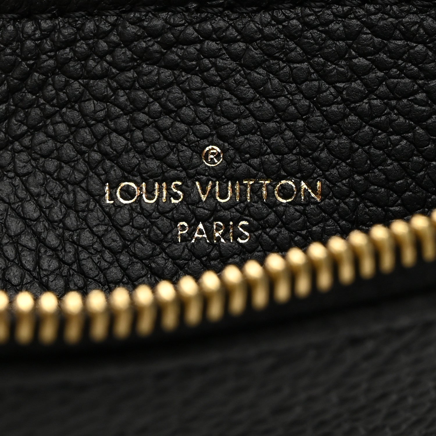 Louis Vuitton Empreinte Monogram Giant Crafty Pochette Felicie Zippered Insert Black 6 of 6
