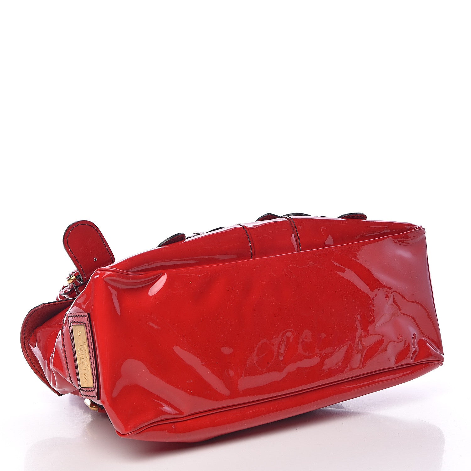 Valentino Garavani Patent Large Histoire Red 4 of 12