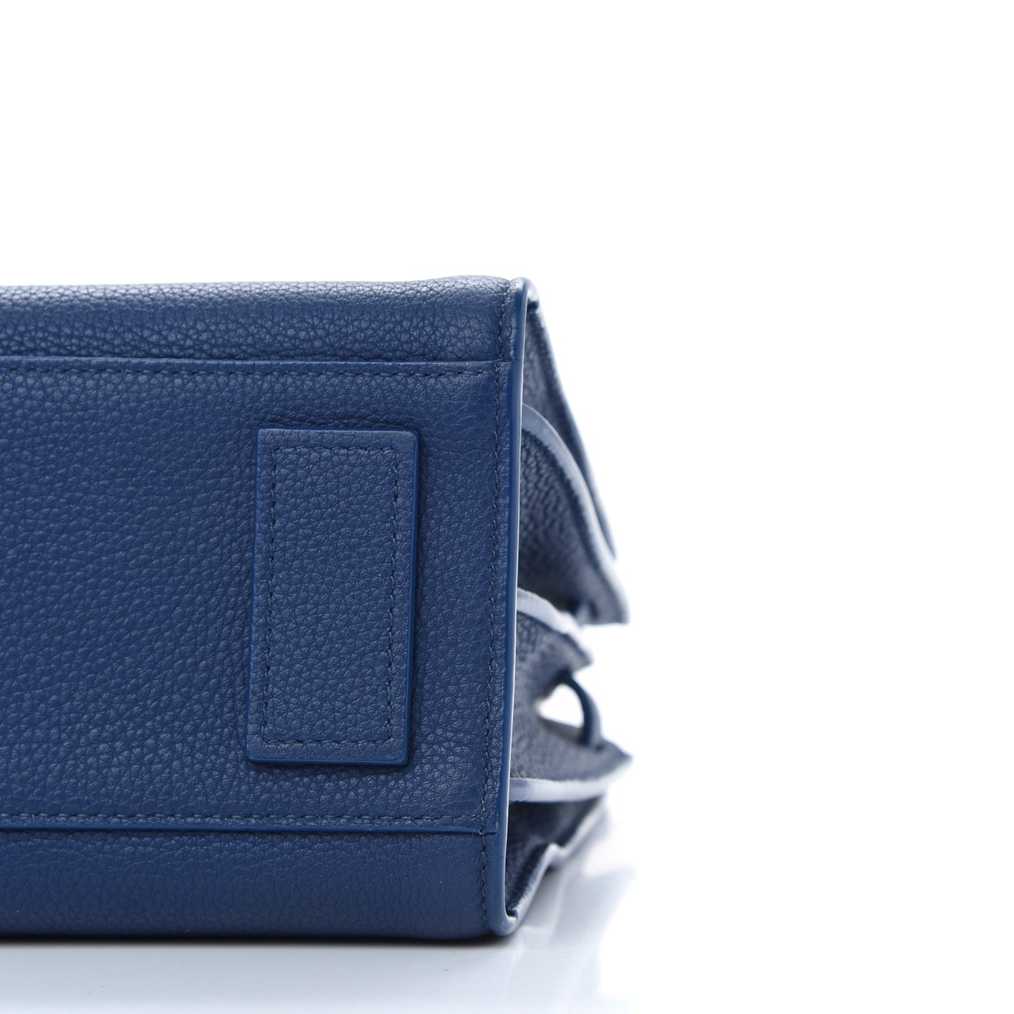 Grained Calfskin Baby Sac De Jour Souple Denim