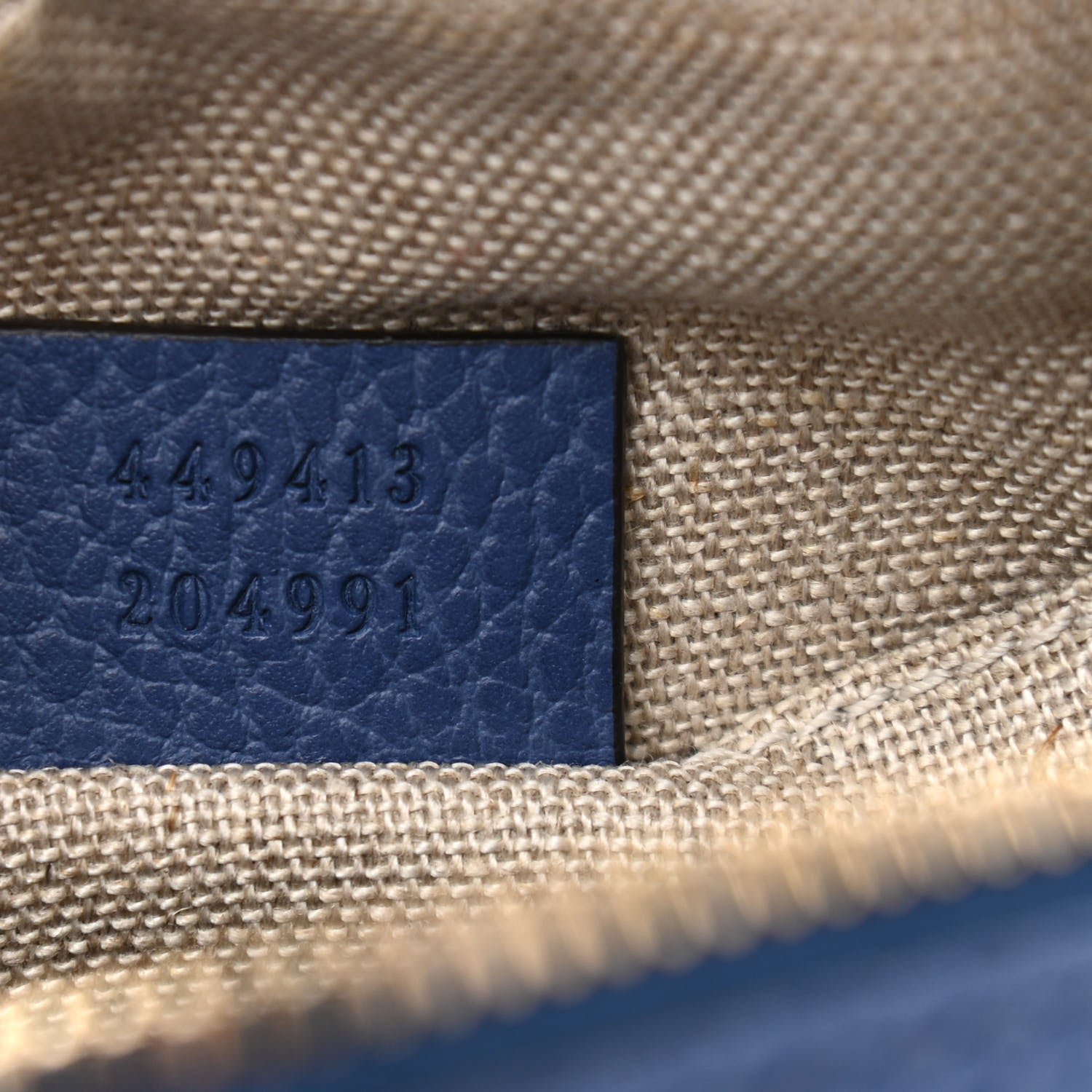 Gucci Monogram Dollar Calfskin Mini Bree Messenger Bag Beige Ebony Caspian 7 of 10