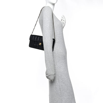 Chanel Lambskin East West Chocolate Bar Flap Black 2 of 11