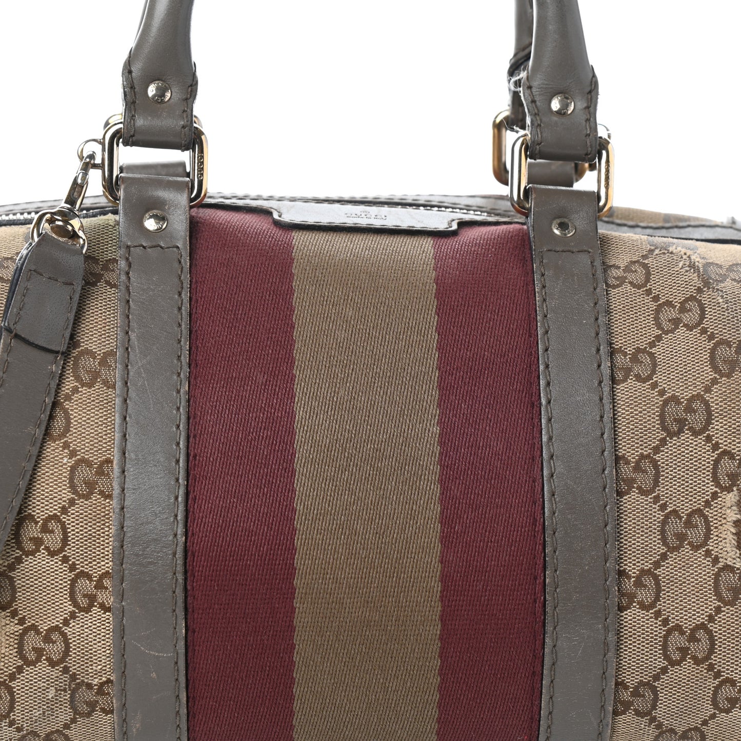 Monogram Vintage Web Small Boston Beige