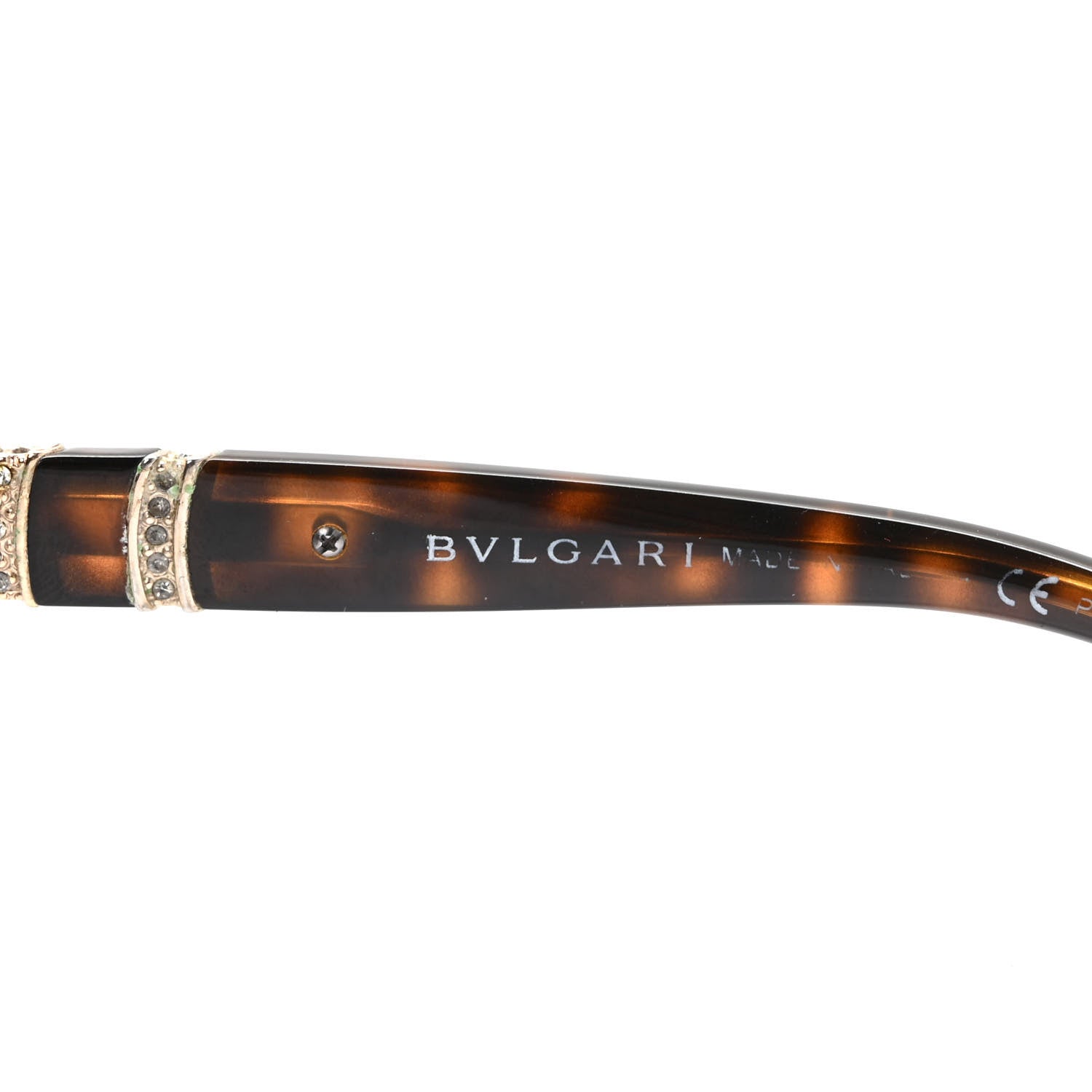 Bulgari Crystal Sunglasses Brown 6 of 9