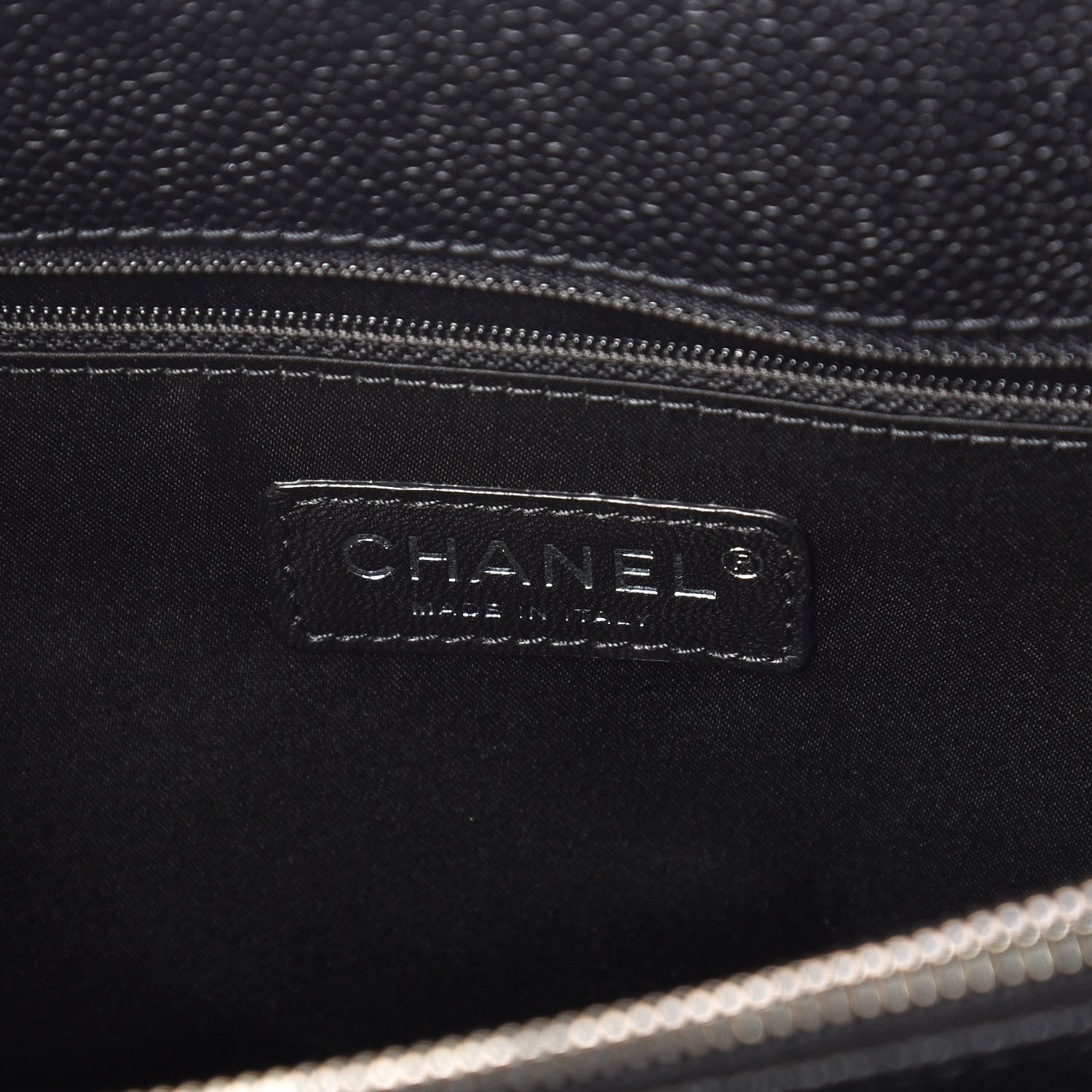 Chanel Caviar Quilted Grand Shopping Tote GST Black 8 of 13