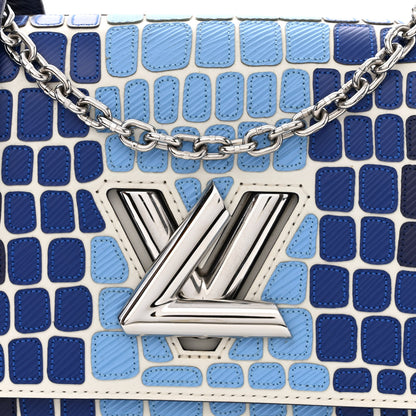 Louis Vuitton Epi Savane Twist Shoulder Bag MM Blue 9 of 11
