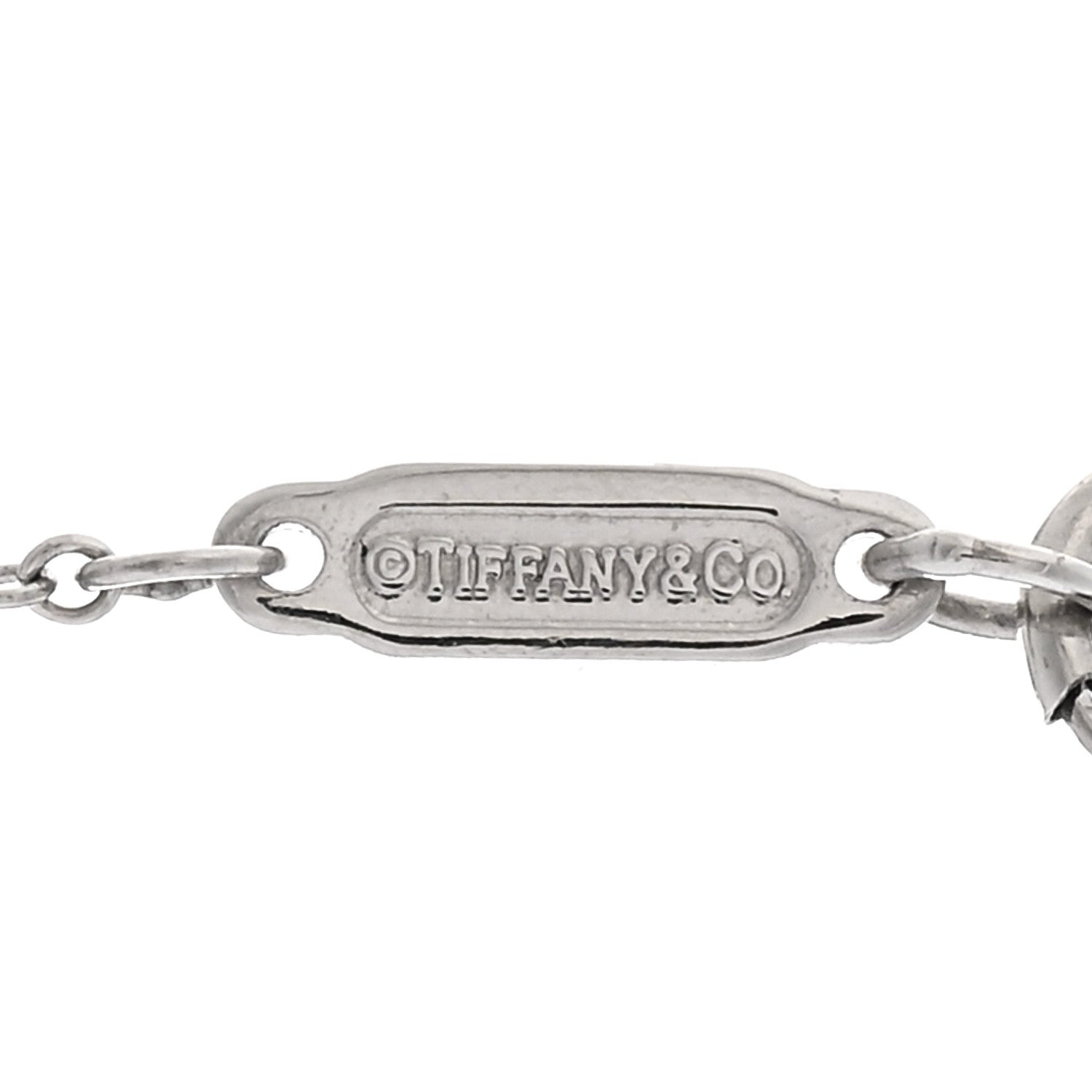 Tiffany Platinum Diamond .22ct Soleste Pendant Necklace 4 of 5