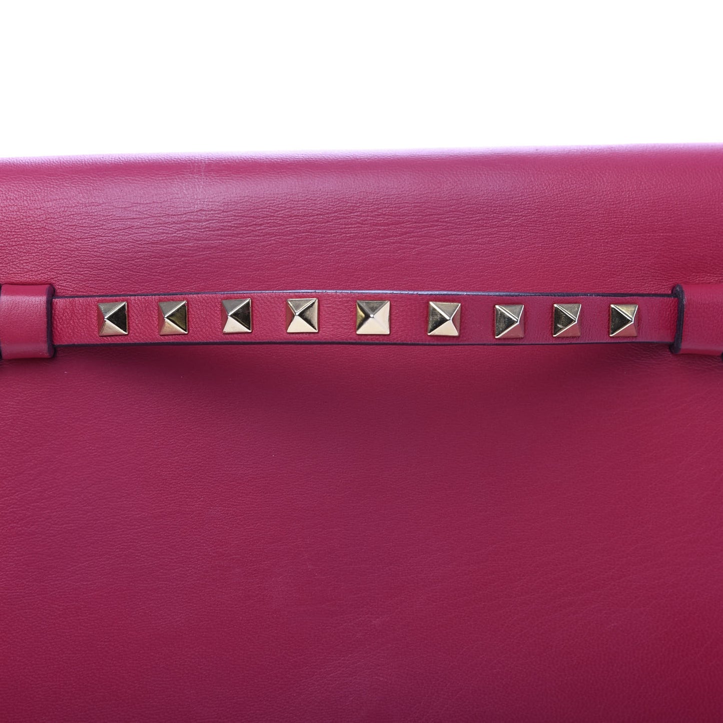 Nappa Rockstud Wristlet Clutch Cyclamin