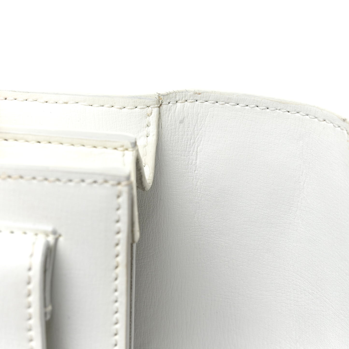 Calfskin Medium Monogram Sunset White