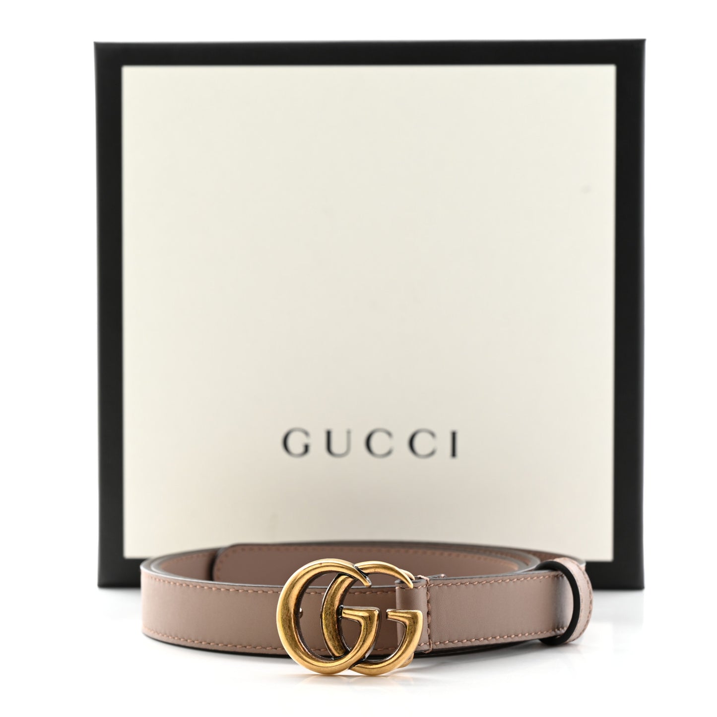 Calfskin Double G 20mm Belt 85 34 Porcelain Rose